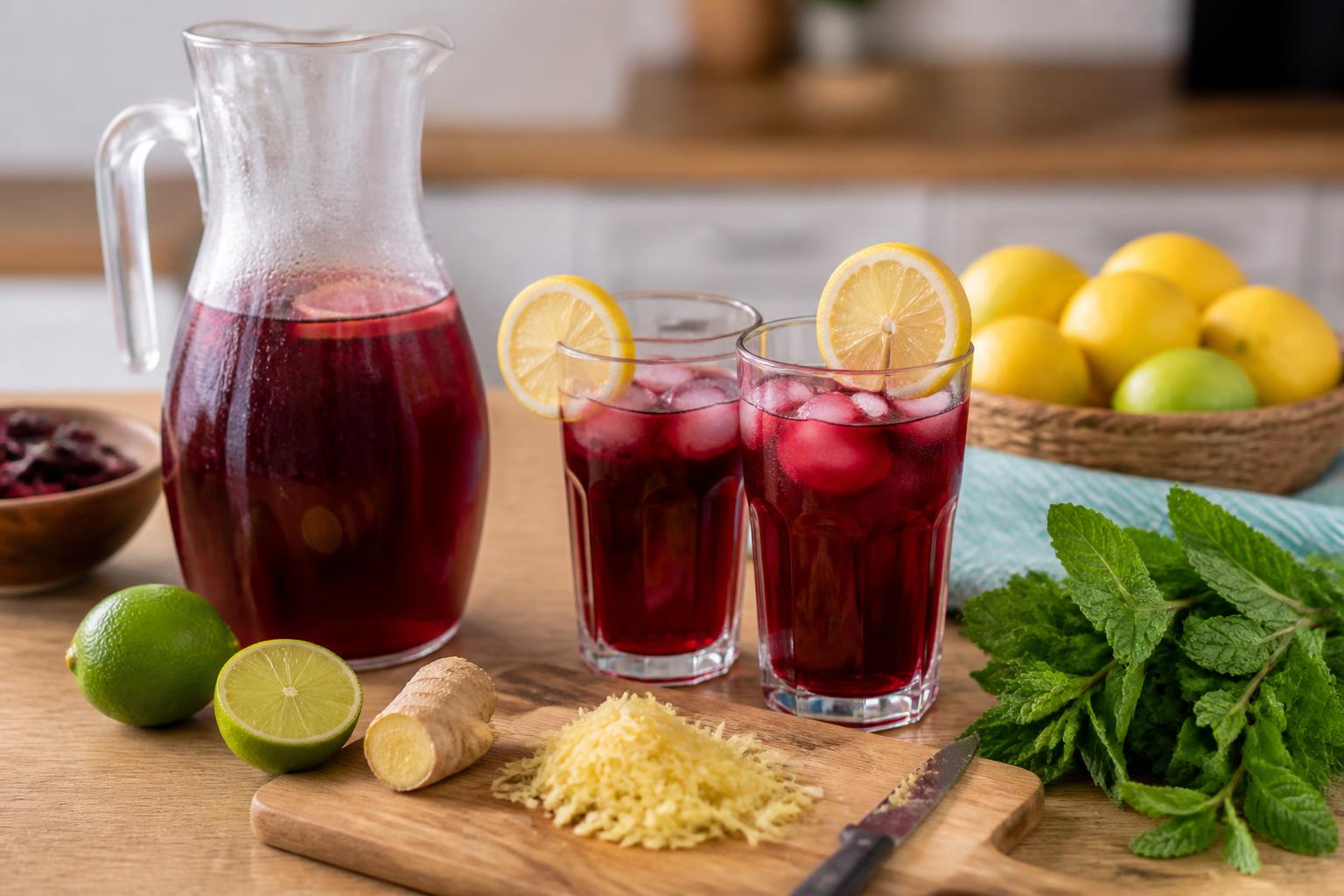 découvrez notre recette facile de bissap fait maison pour préparer un jus d’hibiscus rafraîchissant, naturel et plein de saveurs, idéal pour toutes les occasions.