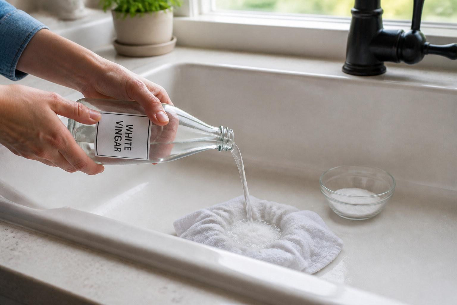 Déboucher un évier avec bicarbonate et vinaigre : méthode, limites et précautions