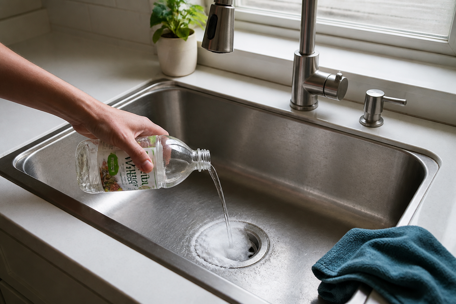 Déboucher un évier avec bicarbonate et vinaigre : méthode, limites et précautions