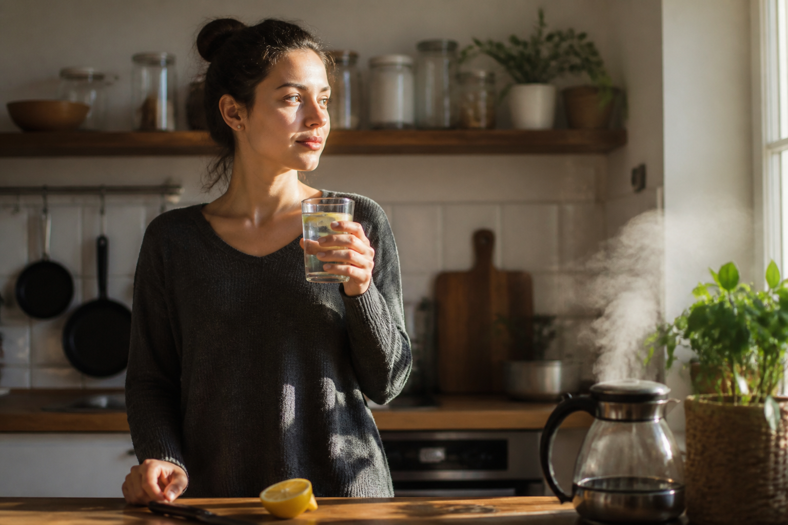 Eau citronnée le matin : vrais bienfaits, limites et précautions