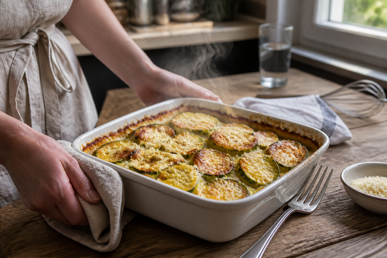 Gratin de courgettes léger : recette simple, fondante et rapide
