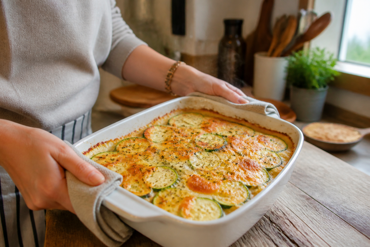 Gratin de courgettes léger : recette simple, fondante et rapide