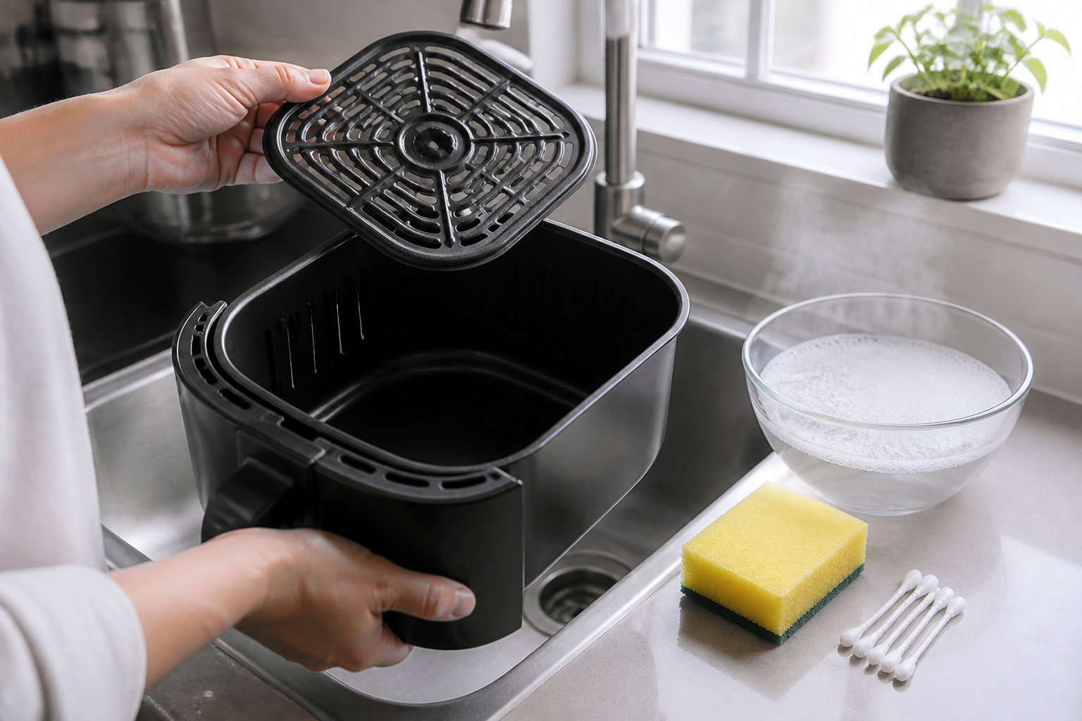 Nettoyer un Air Fryer encrassé : méthode rapide sans odeur ni graisse