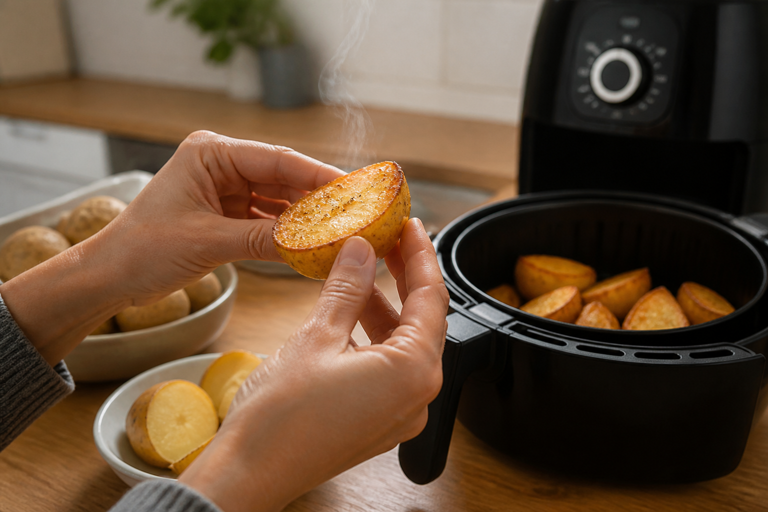 Pommes de terre à l’Air Fryer : temps de cuisson et astuces croustillantes