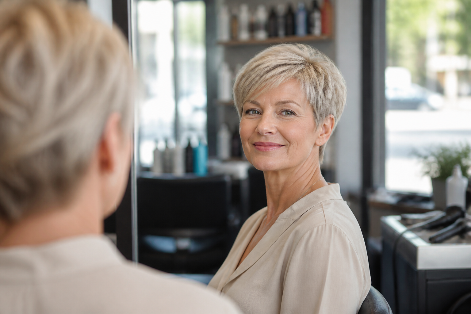 Coupe courte femme 50 ans : idées modernes pour adoucir les traits
