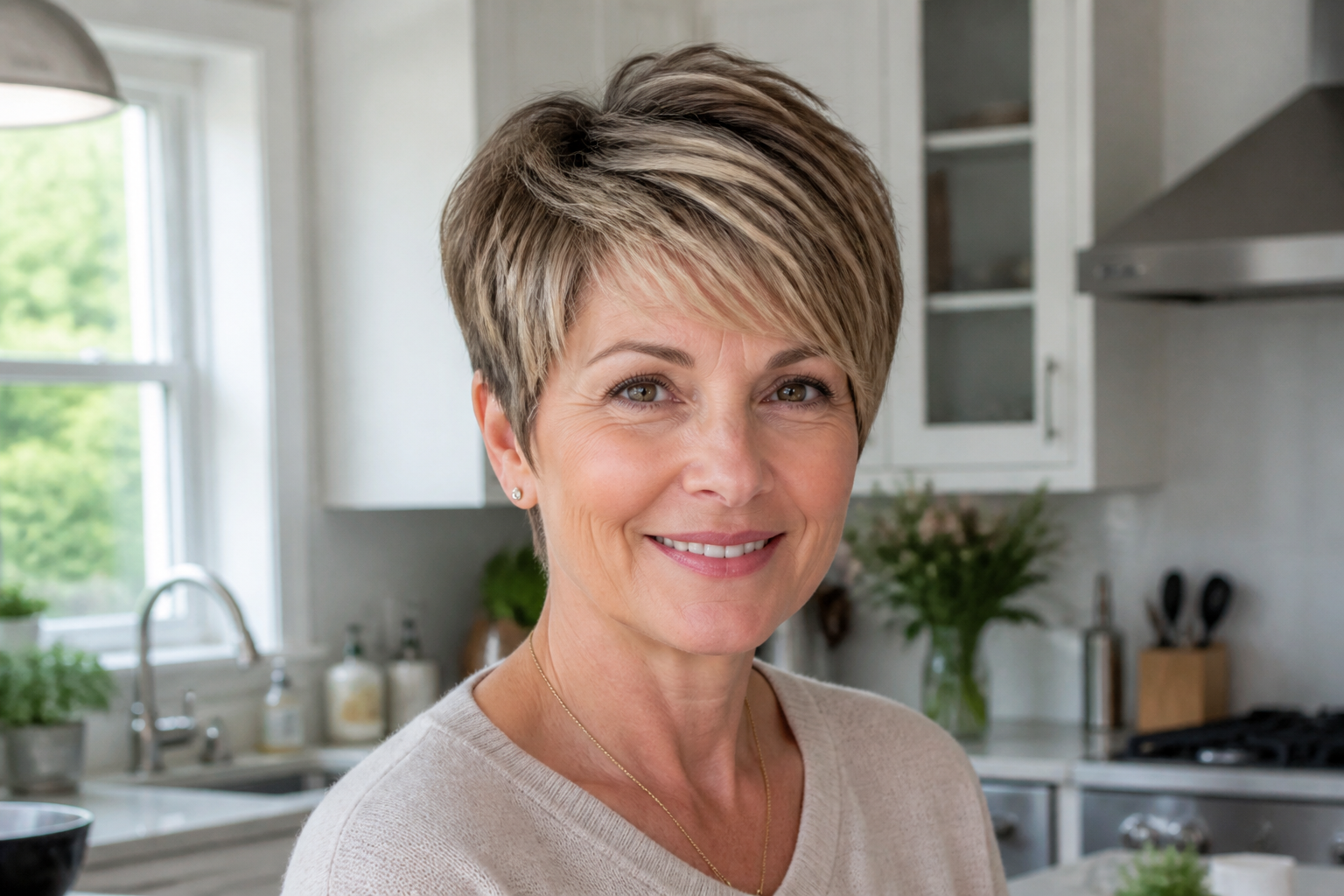 Coupe courte femme 50 ans : idées modernes pour adoucir les traits