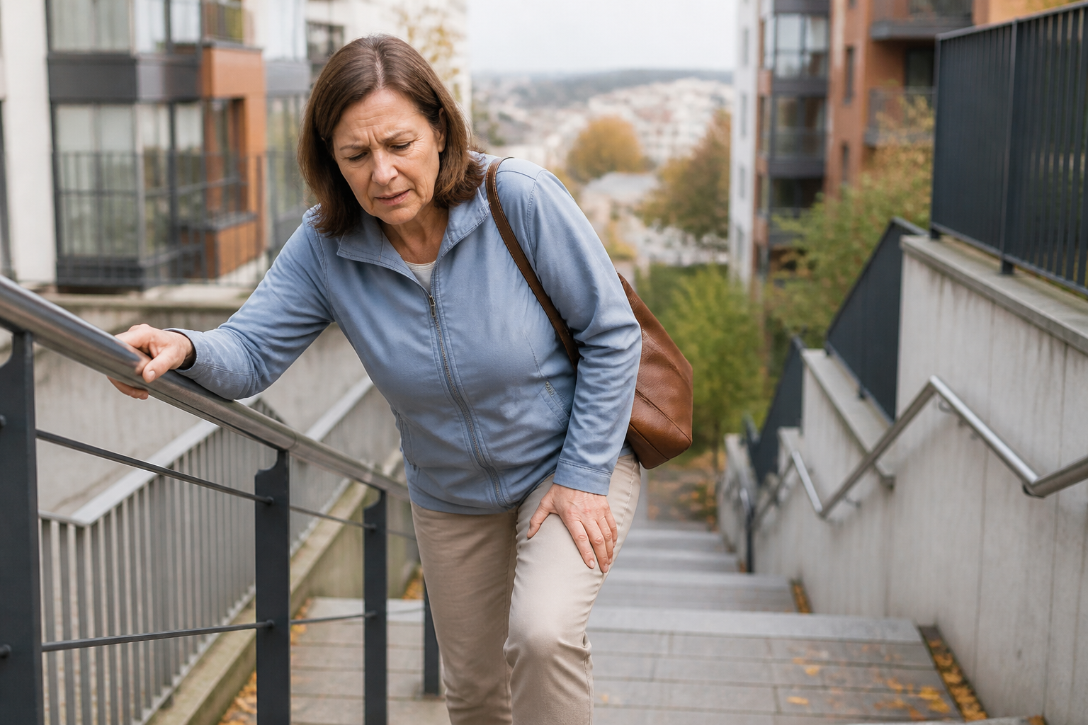Douleur au genou dans les escaliers : causes possibles et quand consulter