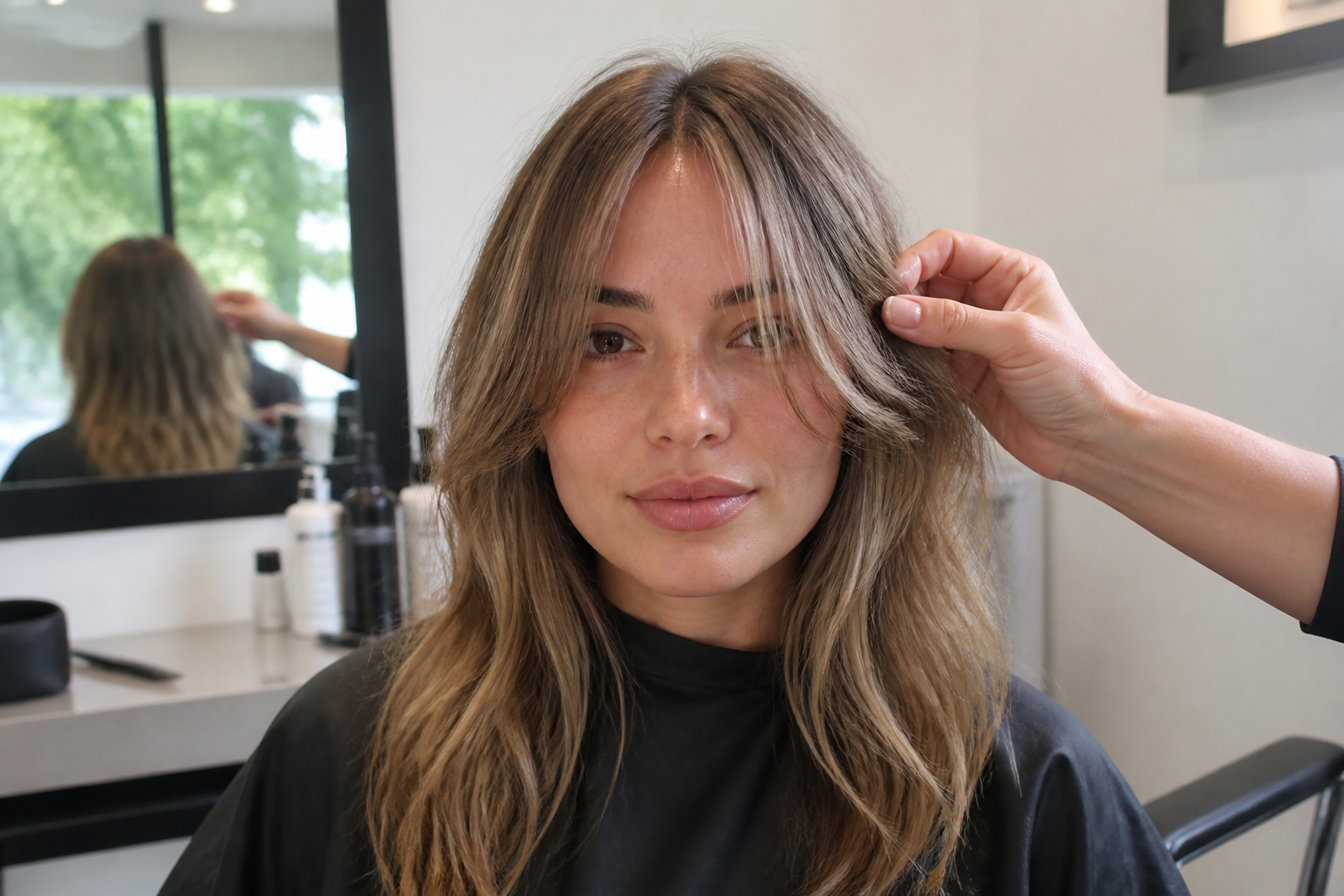 Frange rideau sur cheveux fins : bonne idée ou piège à volume ?