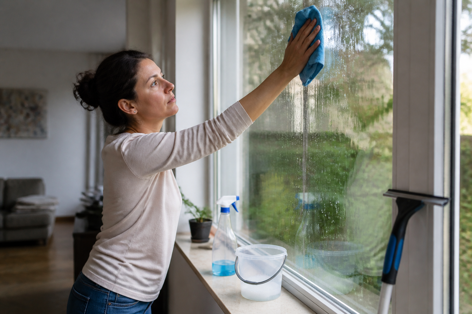 Nettoyer les vitres sans traces : méthode simple et erreurs à éviter