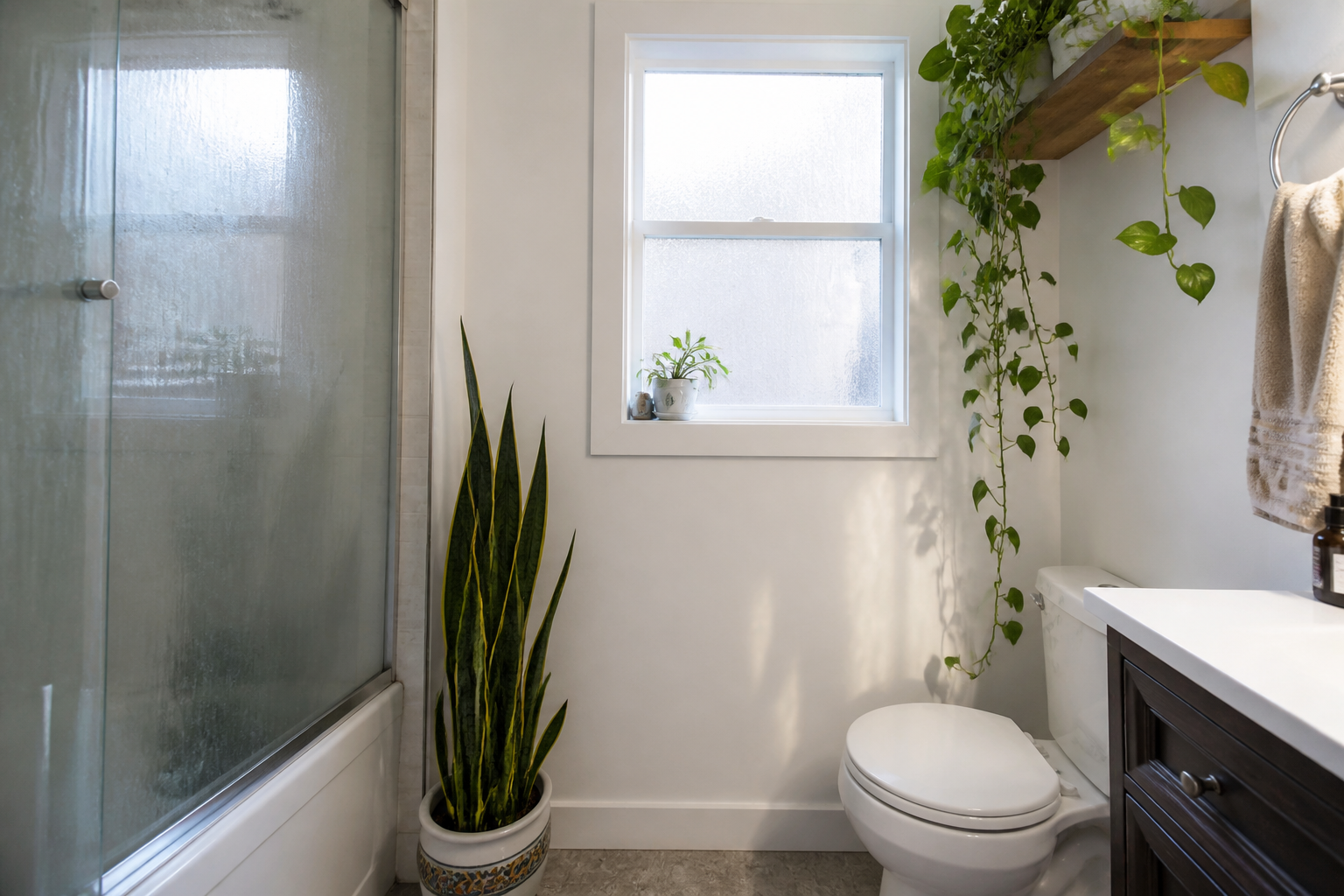Plantes pour salle de bain : lesquelles choisir avec peu de lumière ?