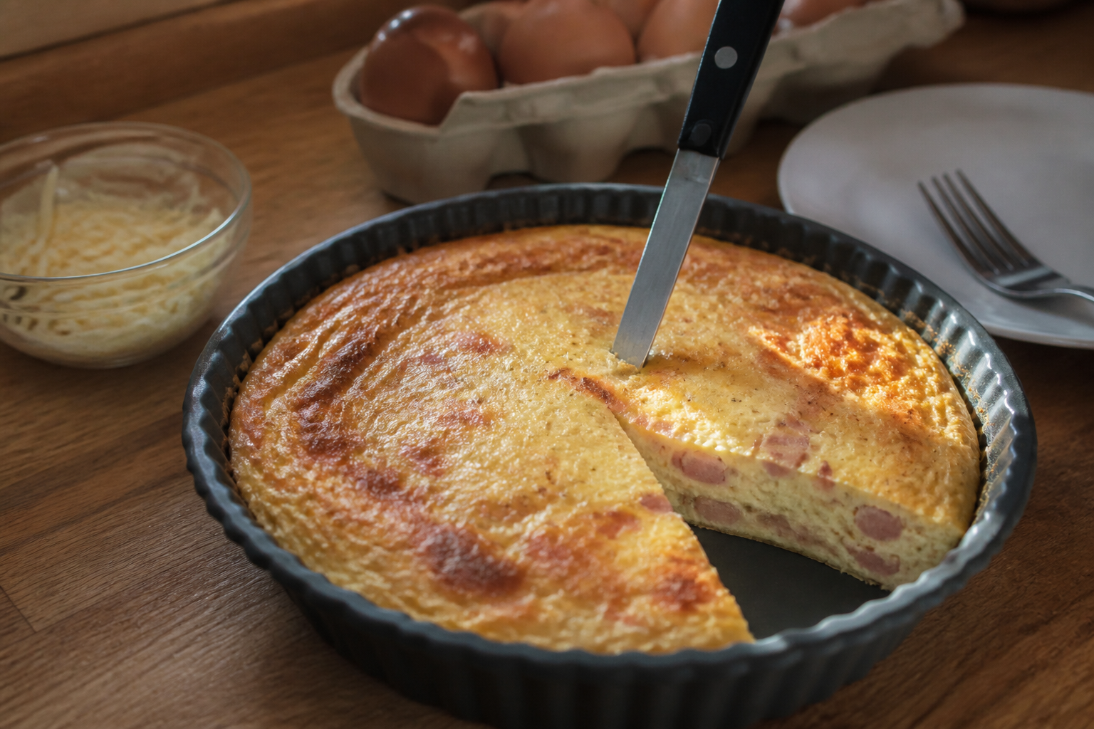Quiche sans pâte facile : la recette rapide pour un dîner léger