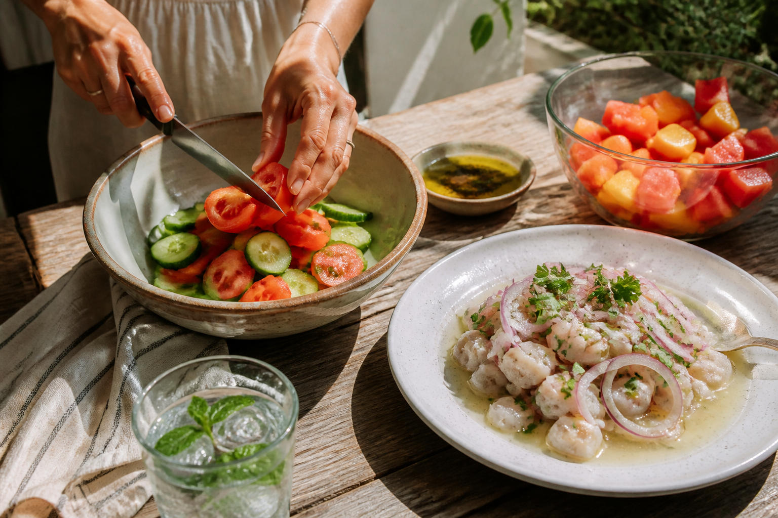 Repas froid d’été : idées rapides quand on ne veut pas cuisiner chaud